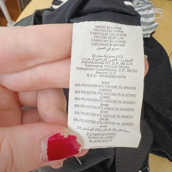 Bebe Nikita Herringbone Strapless Black White Bodycon Mini Dress Zippers Size 2 - Picture 7 of 10